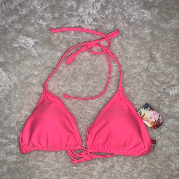👙3 for 28$👙 ARDENE neon pink triangle bikini top - Picture 1 of 3